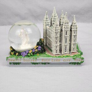 Temple Square Salt Lake City Ut Snow Globe Waterball Vintage Collectable Christ